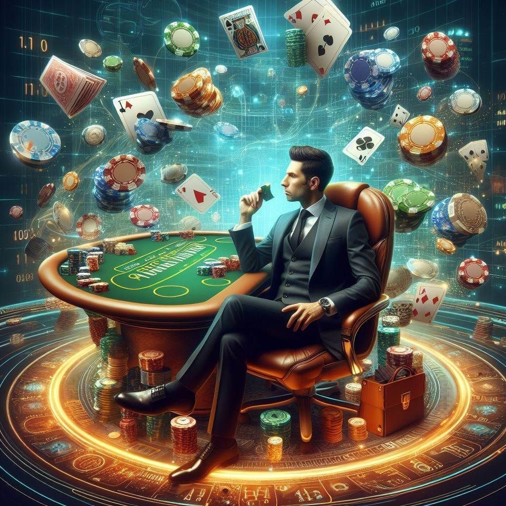 Ilustrasi permainan bertanggung jawab dan hiburan digital yang sehat di platform zippo99